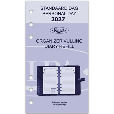 6211-27 170 x 95 mm Personal Journal recharge quotidiennement NL en 2027